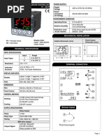 Mechanical Installation: TC - 421P Temperature Controller