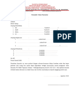 Formulir Calon Formatur