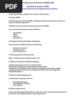 Oral Questions and Answers For Dbms Mysql Mongodb Nosql