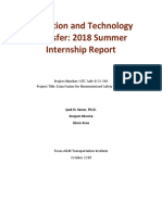 Education and Technology Transfer: 2018 Summer Internship Report