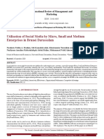 Utilisation of Social Media by Micro Small and Med