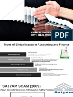 Ethical Issues in Accounting and Real World Examples
