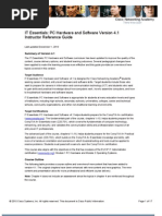 IT Essentials: PC Hardware and Software Version 4.1 Instructor Reference Guide
