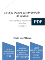 Carta de Ottawa para Promoción  de la Salud