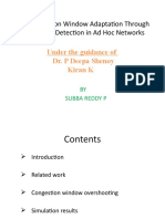 TCP Congestion Window Adaptation Through