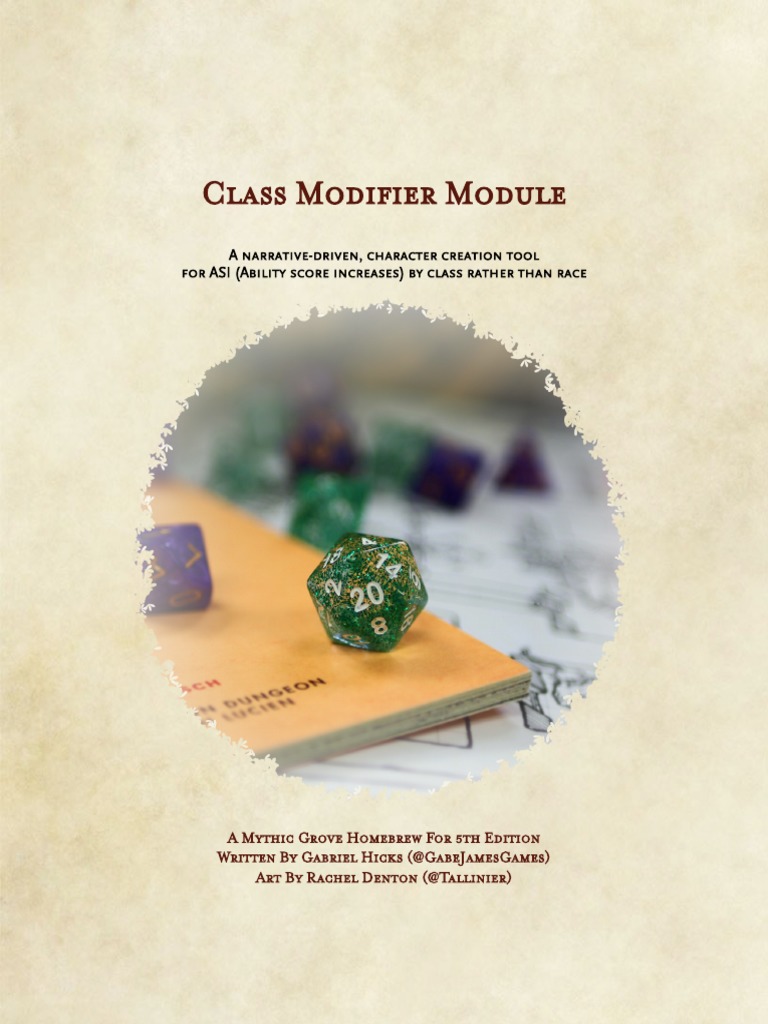 Class Modifier Module For 5e PDF