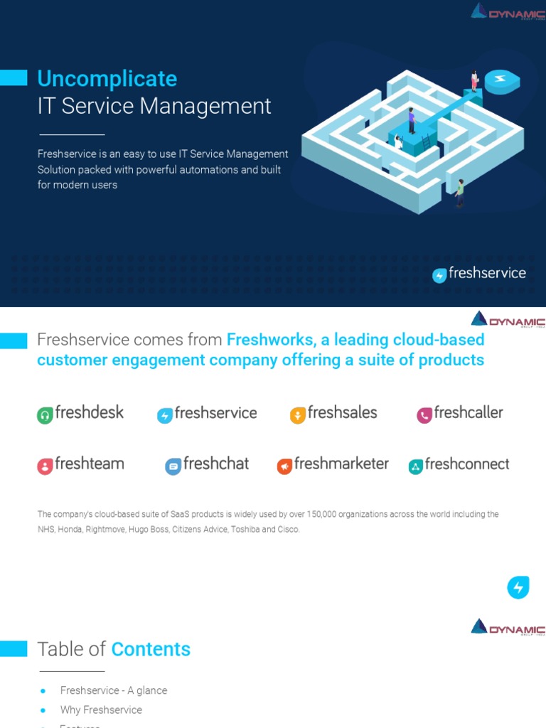 Freshservice: Simplified ITSM Solution | PDF | It Service Management ...
