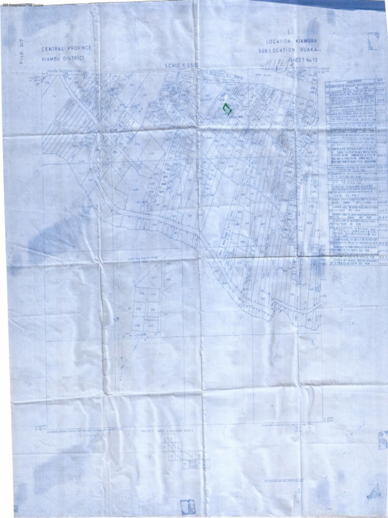 Kiambaa Ruaka Survey Map 5540 | PDF