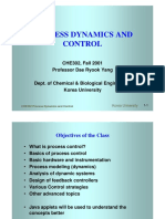 Process Dynamics and Control: CHE302, Fall 2001 Professor Dae Ryook Yang