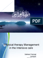 Acute Physical Therapy Managment in The Intensive Care Unit