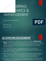 Engineering Economics & Management: Computer Department Prepared By: Akshay Jani