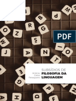 LIVRO ACP Subsídios Filosofia Linguagem ISBN Comitê Edit