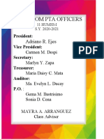 HOMEROOM PTA OFFICERS