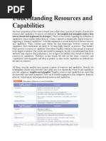 Leveraging Resources and Capabilities