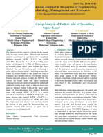 Thermal Stress and Creep Analysis of Failure Tube of Secondary Super Heater