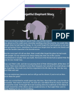 The Forgetful Elephant Story