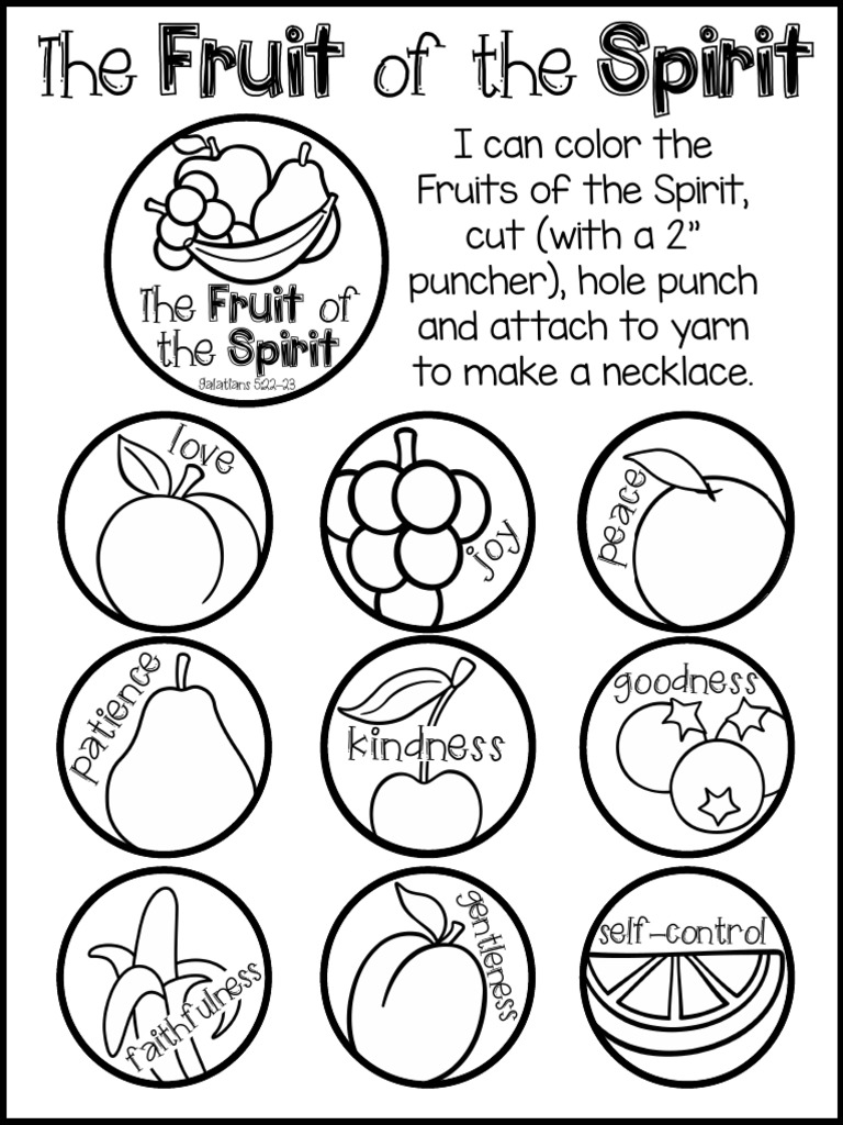 Fruit of The Spirit Necklace | PDF