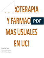 Sueroterapia y Farmacos Mas Usuales en UCI