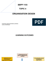 Topic 4 - Organizational Design