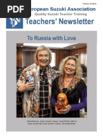 European Suzuki Association - Teachers Newsletter 2014