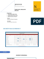 Carrera de Administración - Informe de decisiones en el simulador Marlogk
