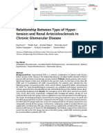 Relationship Between Type of Hyper-Tension and Renal Arteriolosclerosis in Chronic Glomerular Disease