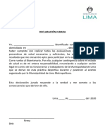 Declaración Jurada Lima Corre Rumbo Al Bicentenario