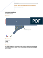 Verification Example - Bolts in Combined Tension and Shear: Geometry