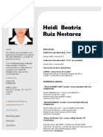Perfil Heidi Ruiz optimizado para ventas y atención al cliente
