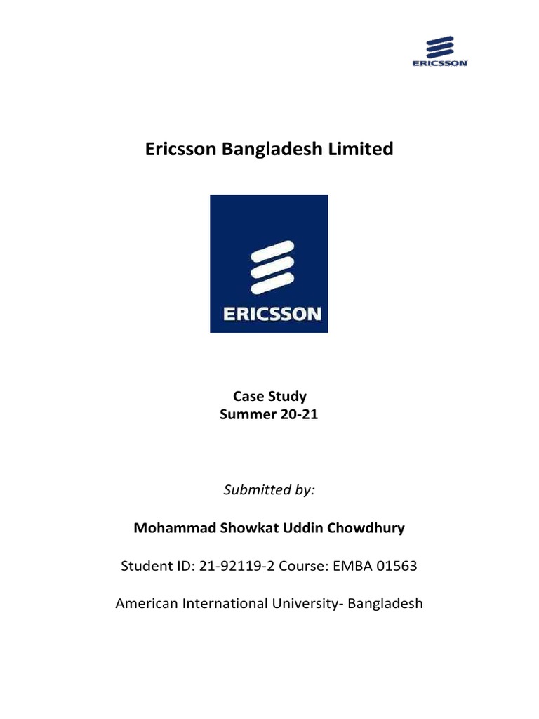 Ericsson Bangladesh: A Case Study | PDF | Ericsson | Recruitment