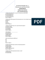 Microprocessor and Microcontroller Multiple Choice Questions