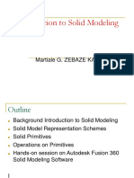 Introduction To Solid Modeling: Martiale G. ZEBAZE KANA