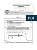 Government College of Engineering, Chandrapur. (Department of Electrical Engineering Assignment