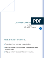 Computer Graphics Lecture on 2D & 3D Viewing