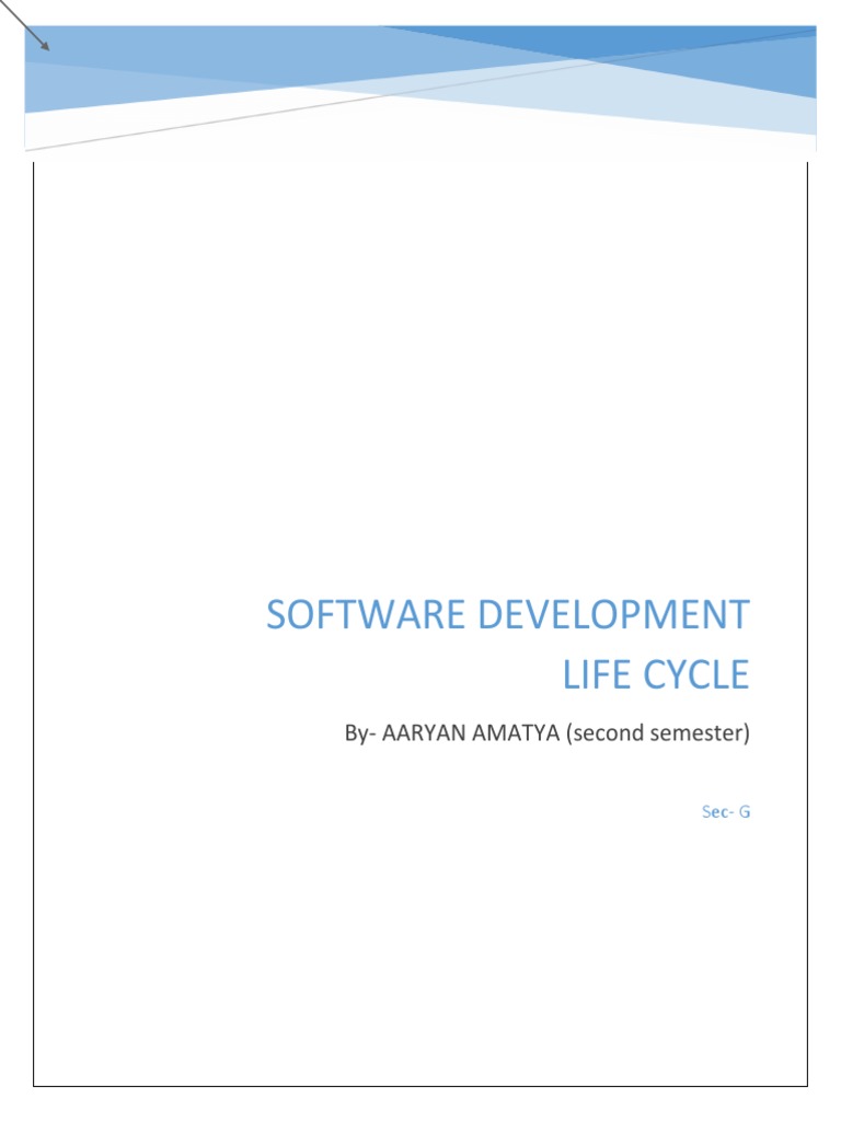 SDLC ASSIGNMENT by Aryan (5percent) | PDF | Software Development ...