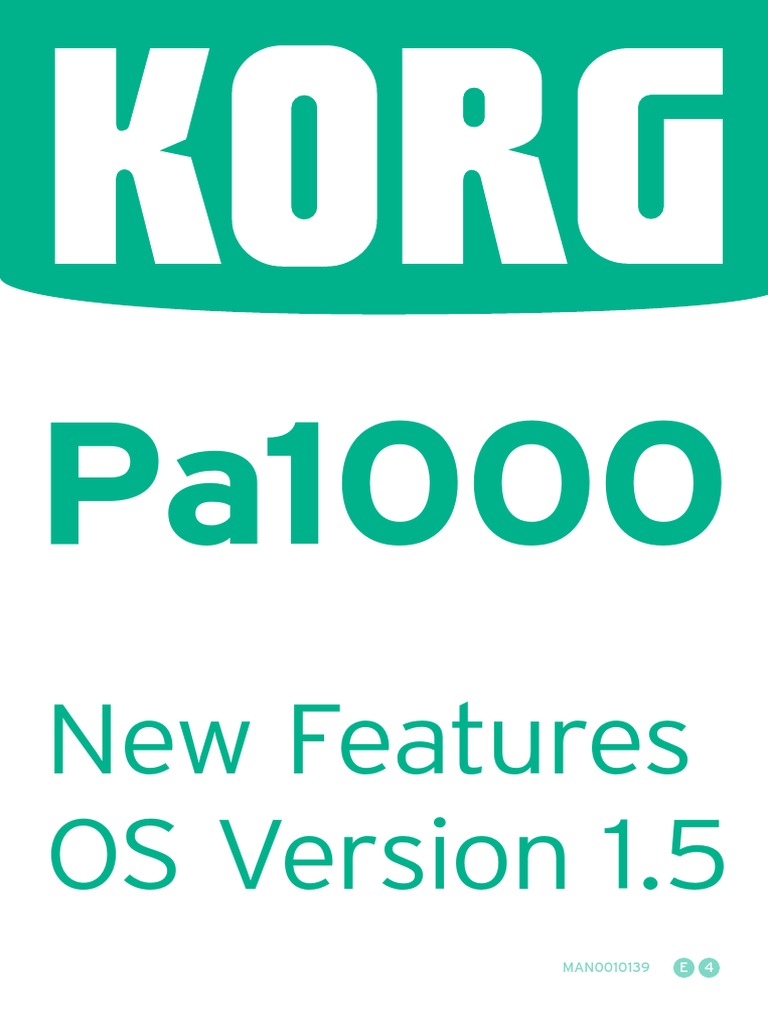 Pa1000 New Features v1.5.0 (English) | PDF | Operating System ...