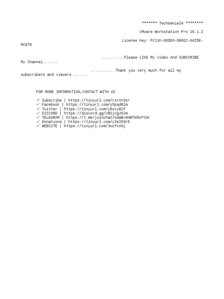 vmware workstation pro 16 key