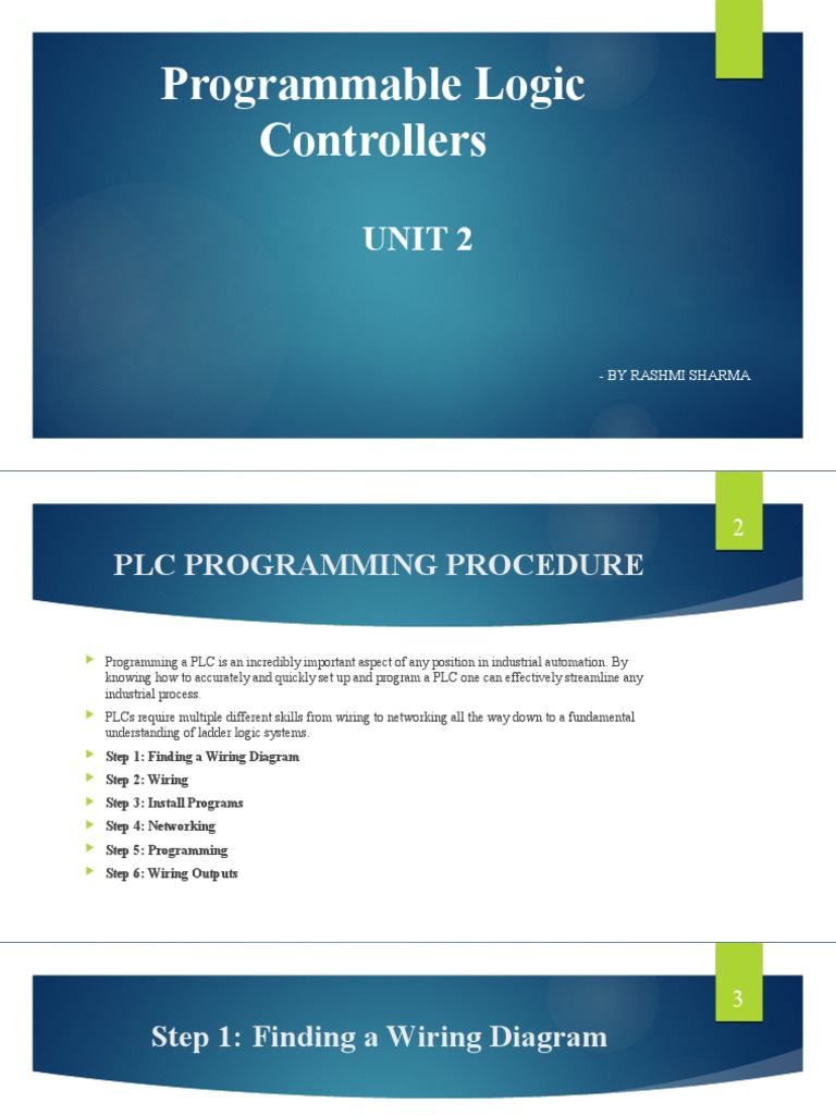 Programmable Logic Controllers: Unit 2 | PDF | Programmable Logic ...