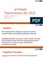 Electrical Power Transmission (EE-352) : Presenter: Dr. Umbrin Sultana Assistant Professor Eed, Neduet