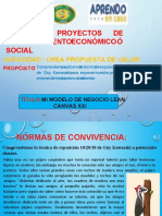 Gestiona Proyectos DE Emprendimientoeconómicoó Social.: Capacidad: Crea Propuesta de Valor