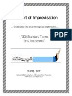 The Art of Improvisation - 200 Standards Tunes(Chord Progressions for C Instruments)