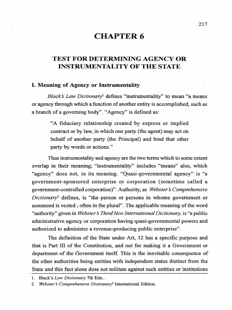 Defining State Instrumentalities and Agencies | PDF | Corporations ...