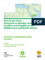 Now Is The Time - Research in Gender Justice, Conflict and Fragility in The Middle East and North Africa