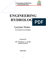 0 Engineering Hydrology Syllabus