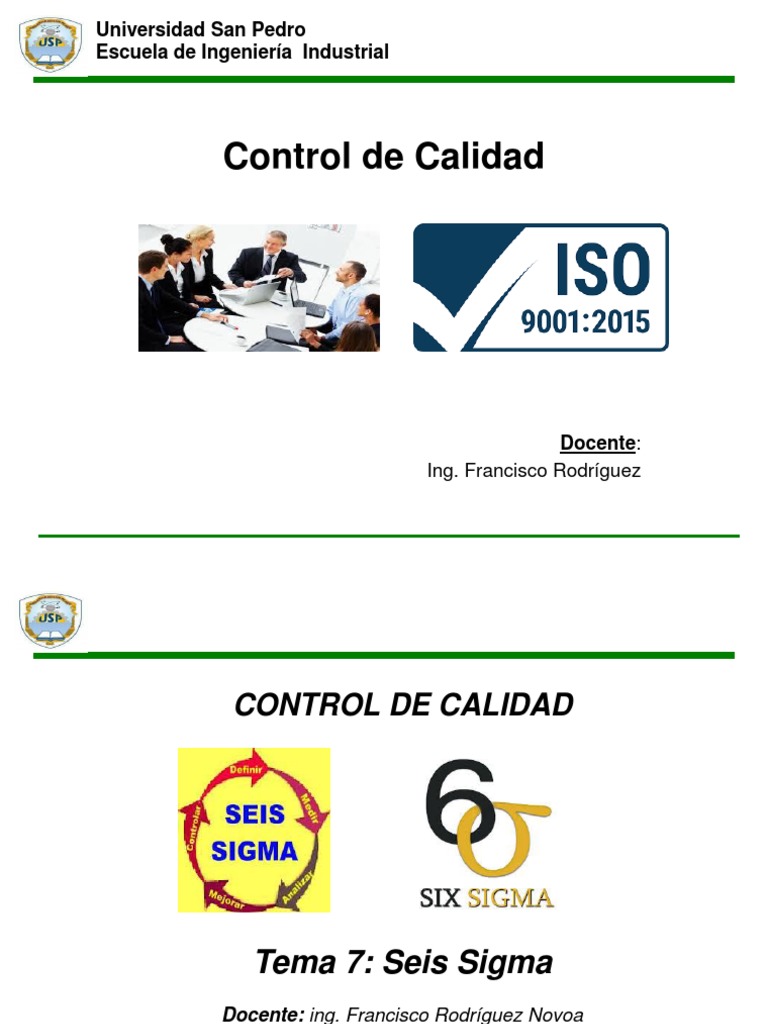 Control Calidad | PDF | Six Sigma | Gestión de la calidad