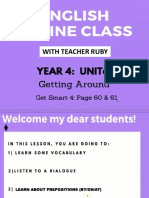 YEAR 4 ENGLISH 09 JULY 2021 GET SMART PLUS 4 PAGE 60 and 61