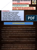 DETERMINACION DE PUNTOS DE CRITICOS EN EL PROCESO PRODUCTIVO – MINA ARTESANAL DE ORO