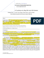 Numerical Analysis of Ventilation For Ship E - R With CFD Method