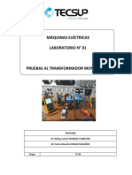 Informe Lab01 Pruebas Al Transformador Monofasico