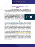 TEscuelas griegas del pensamiento ético 1